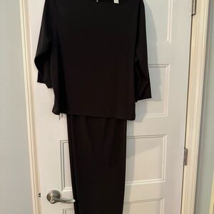 Josephine Chaus Classic Brown Top and Pant Set